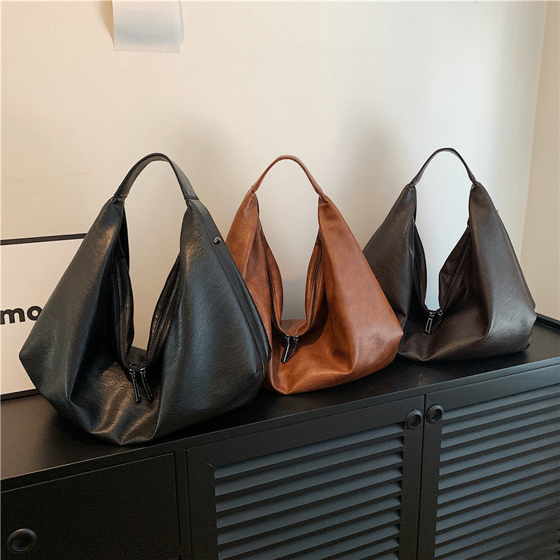 Foreign Trade Popular Women's Bags Fashion Leisure Single Armpit Bags Large Capacity European and American Trend Tote Bags Factory Direct Sales