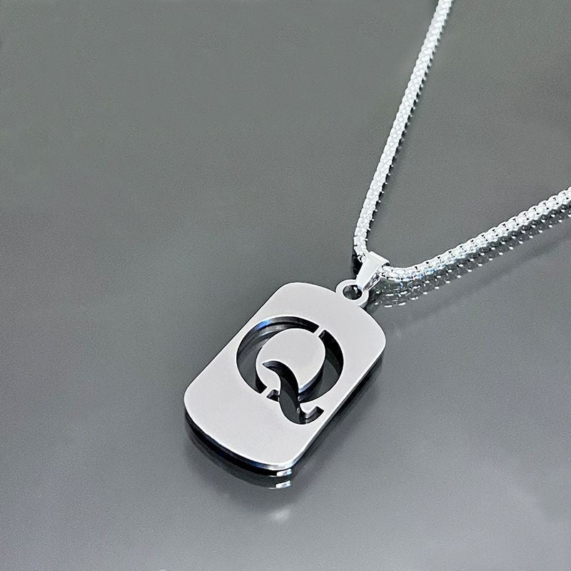 Hot-selling High-end Hollow Letter Titanium Steel Necklace Men's and Women's Clothing Stainless Steel Accessories Niche Jewelry Wholesale