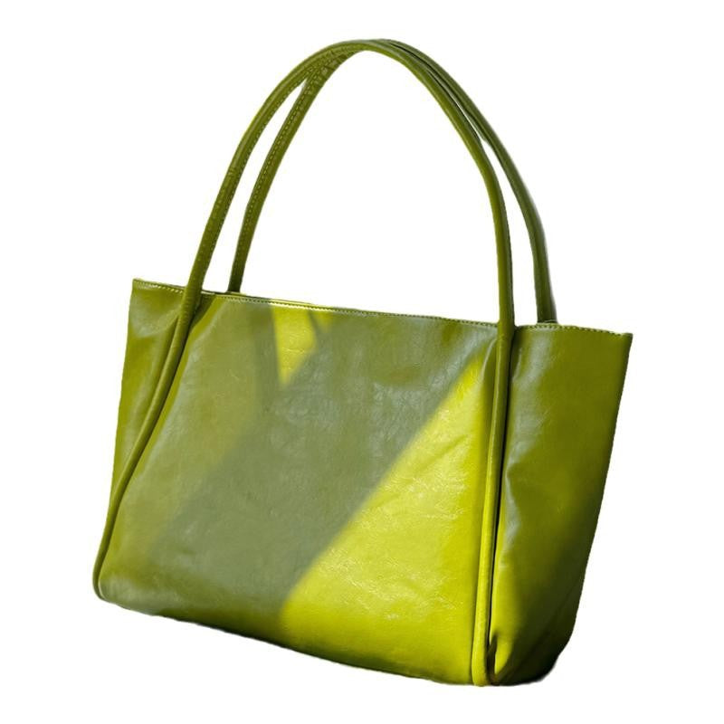 Foreign Trade Cross-border Bag Women's New Hand-held Shoulder Large-capacity Versatile Leisure Underarm Bag Commuter Campus Tote Bag