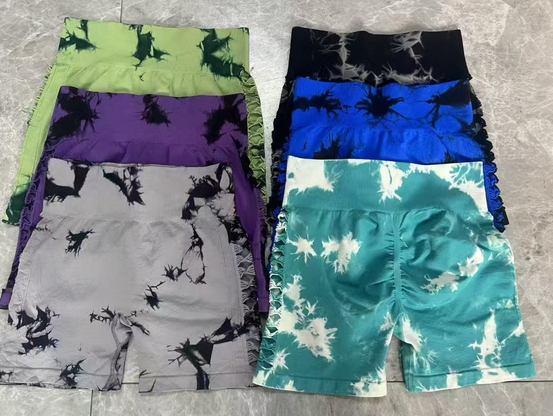 Inventory Clearance No.: 25060206:Hollow peach buttocks, nylon shorts clearance18000 pcs, 12 packs with a ratio of 1221, size S-M-L-XL, high gram weight, high elasticity
