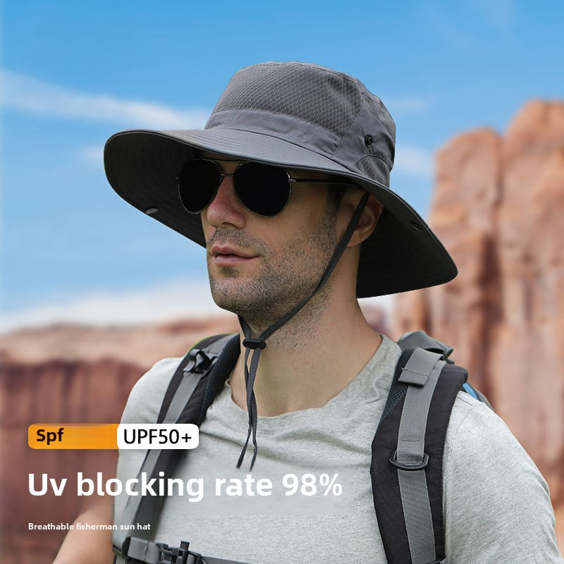 Fisherman Hat Men's Outdoor UV Protection Sun Hat Mountaineering Fishing Sun Hat Cycling Sun Hat Sun Hat