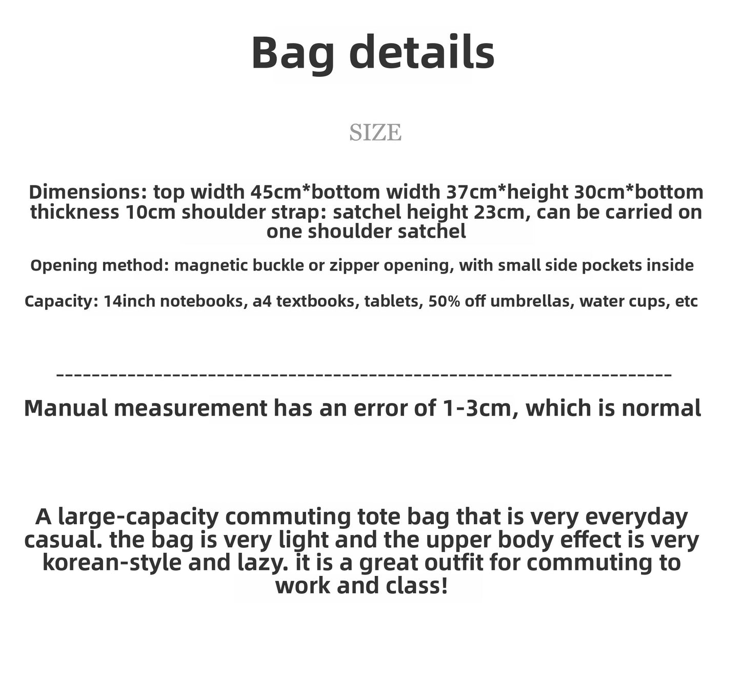 Foreign Trade Cross-border Bag Women's New Hand-held Shoulder Large-capacity Versatile Leisure Underarm Bag Commuter Campus Tote Bag