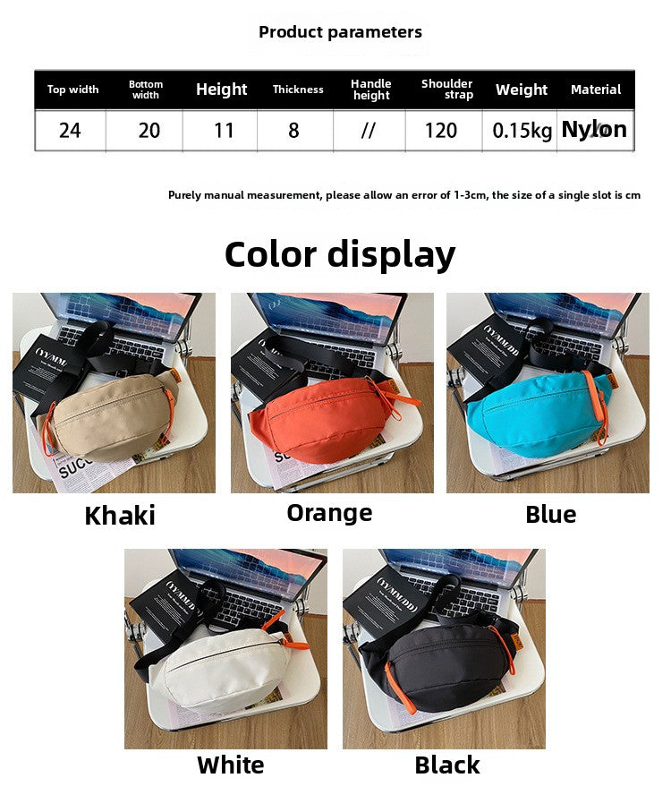Foreign Trade Hot-selling Fanny Pack Cross-border Trend Breast Bag Large-capacity Couple Satchel Korean Version Leisure Outdoor Student Shoulder Bag