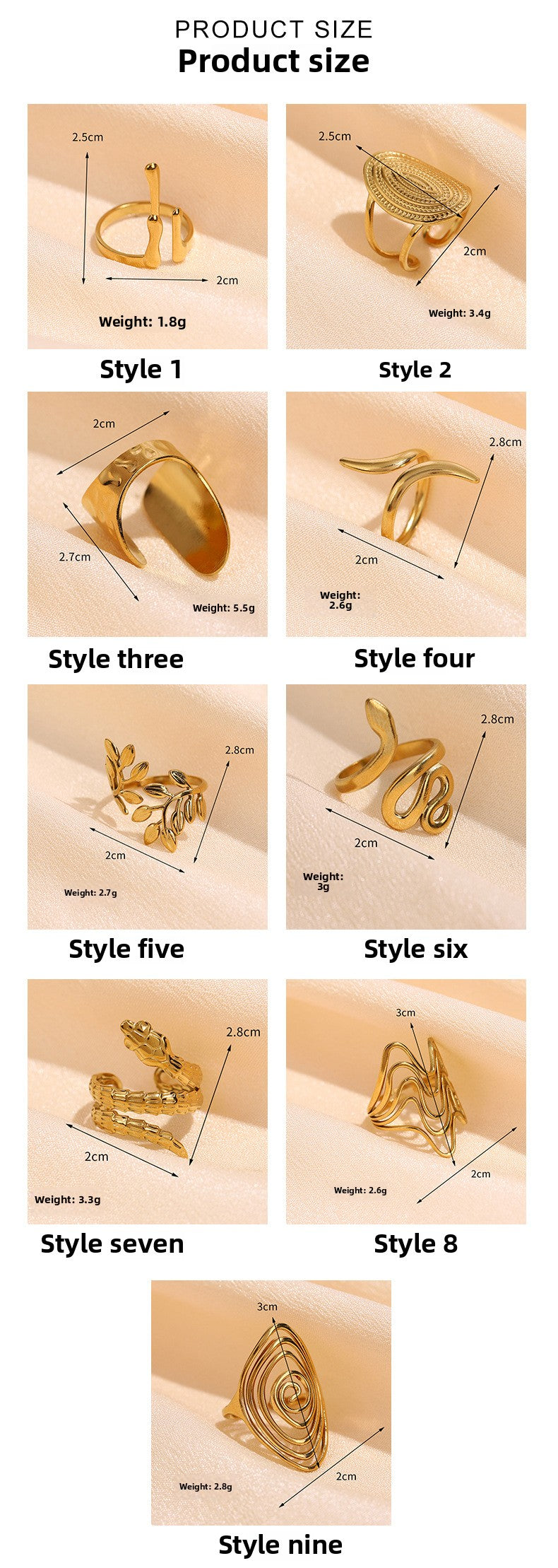 Hot Selling High-grade Stainless Steel Ring Opening Retro Geometric Line Ring Hydraulic Titanium Steel Jewelry Spot