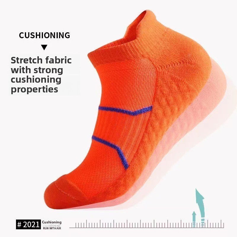 Towel Bottom Socks Men's Sports Cotton Socks Versatile Short Socks Men's Spring Deodorant Sweat-absorbing Breathable Thickened Professional Running