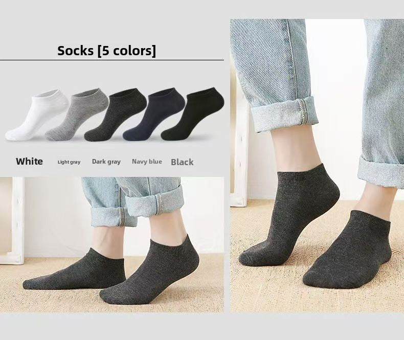20/100 Pairs of Disposable Socks Men's Short Socks Summer Thin Breathable Men's Boat Socks Deodorant Unisex Medium Tube Socks