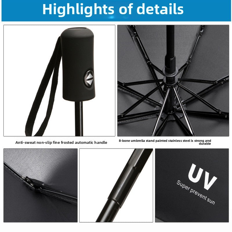 UV Automatic Vinyl Sunscreen Anti-ultraviolet Women's Parasols Advertising Umbrellas Sun Umbrellas Sun Umbrellas Wholesale Can Be Customized Logo