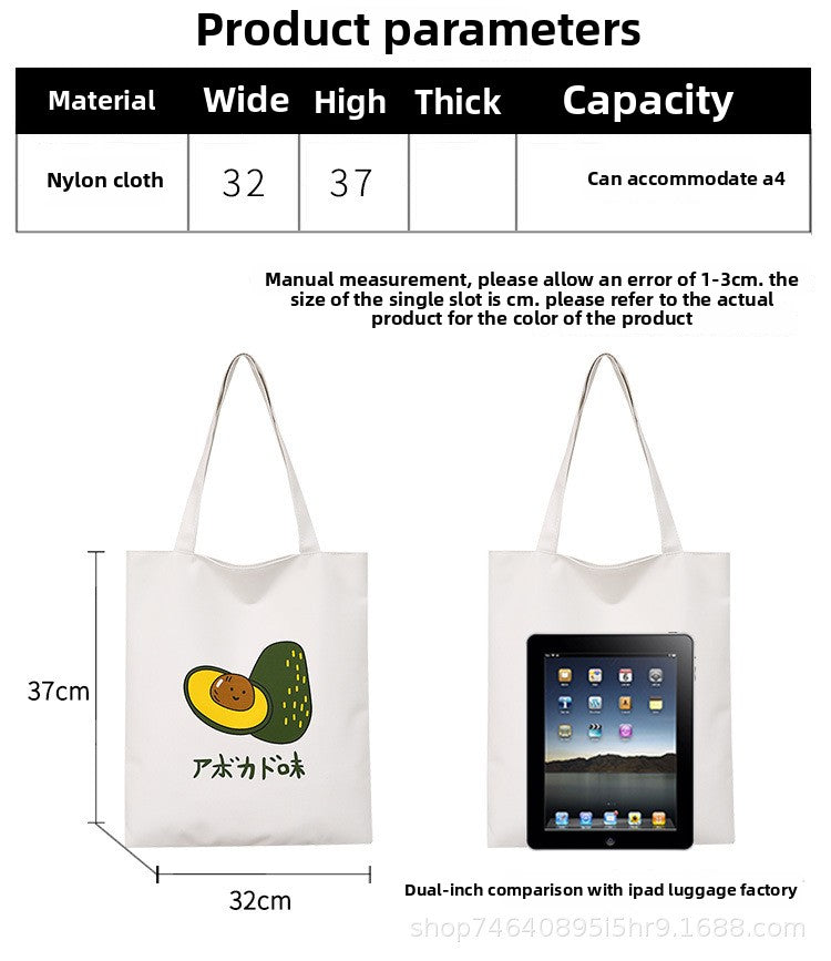 Canvas Bag Female Student Korean Version Large Capacity Simple Shoulder Bag Handbag To Picture Wholesale