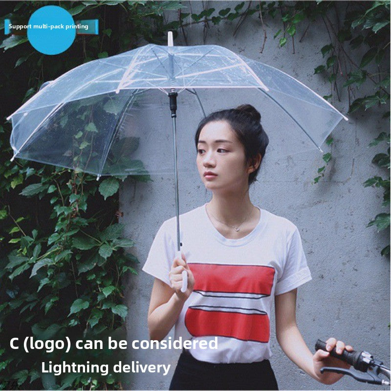 Transparent Umbrellas Wholesale Long-handled Umbrellas Internet Celebrities Automatic Umbrellas Advertising Umbrellas Can Be Ordered in Batches At Low Prices