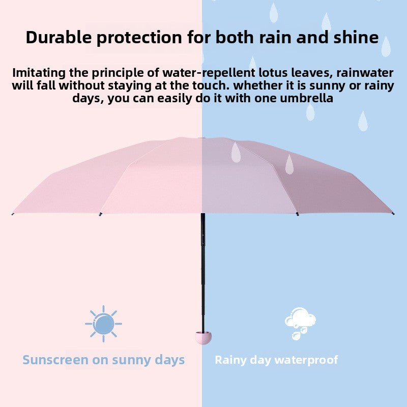 Ultra-light Umbrella Folding Sunshade Sun Umbrella Men's and Women's Foldable Souvenir Gift Capsule Box Promotional Umbrella