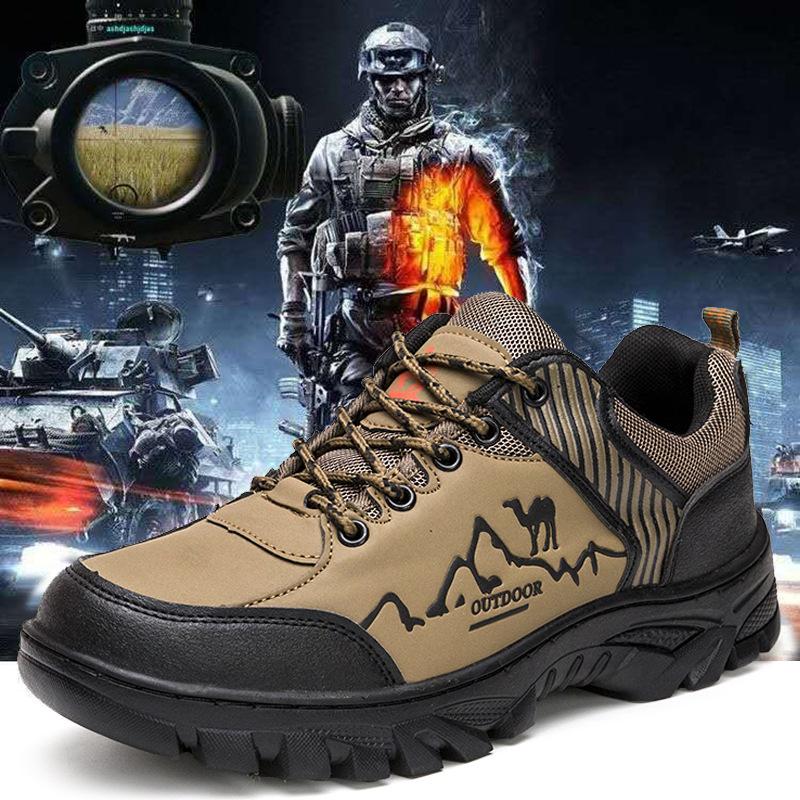 Men's Shoes Mountaineering Shoes 2024 New Four-season Outdoor Sports Shoes Waterproof and Non-slip Labor Insurance Shoes Fashion Casual Shoes