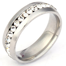 Hot Selling Titanium Steel Ring Niche Single Row Rhinestone Diamond Set Exquisite Ring Stainless Steel Jewelry Directly From The Manufacturer