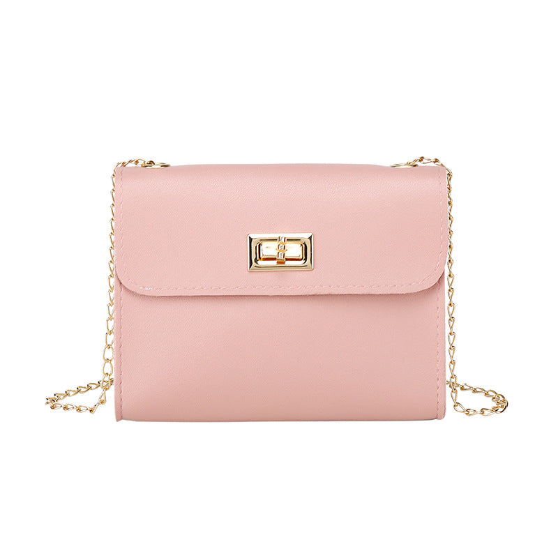 Korean Version of Women's Bag Cover Lock Small Square Bag Foreign Trade Wholesale Spring and Summer New Products, Messenger Mobile Phone Change Bag