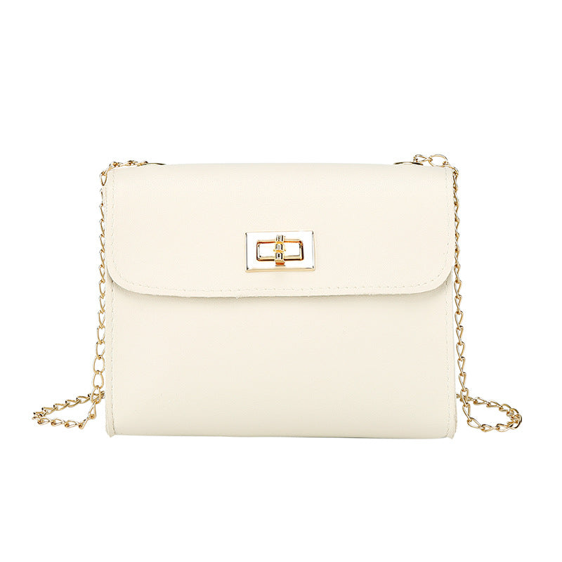 Korean Version of Women's Bag Cover Lock Small Square Bag Foreign Trade Wholesale Spring and Summer New Products, Messenger Mobile Phone Change Bag