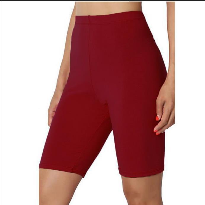 European and American Cross-border Women's Clothing New Solid Color Flat Five-point Yoga Pants Sports Casual Pants