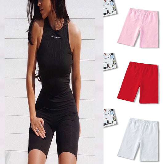 Wish Popular Shopee European and American Sports Leggings Shorts Ebay Women's Clothing New Cross-border E-commerce Hot Sale Joom