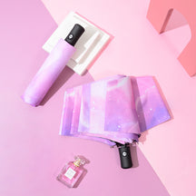 [Special Offer] Manual Vinyl Sunscreen Eye Umbrella UV Protection Women's Three-fold Gift Umbrella Clearance Wholesale