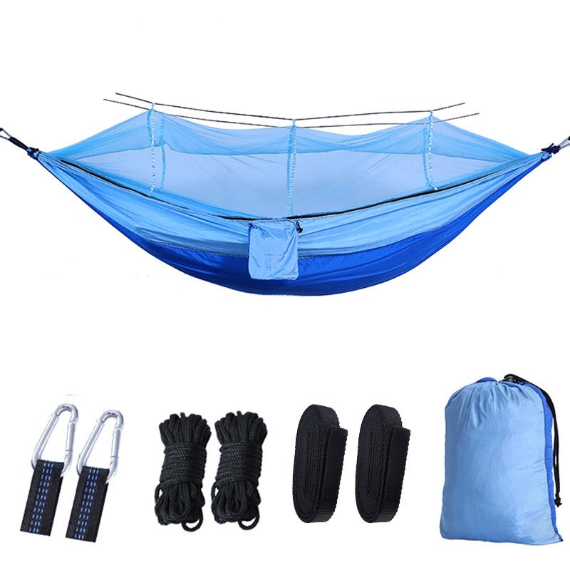 Portable Single Double Mosquito Net Hammock Outdoor Camping with Mosquito Net Hammock Anti-mosquito Camping Mesh Mosquito Net Hammock