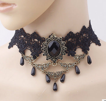 Popular Lace Jewelry, Big-name European and American Hot-selling Lace Necklace, Versatile Neck Chain