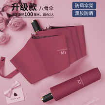 [Special Offer] Manual Vinyl Sunscreen Eye Umbrella UV Protection Women's Three-fold Gift Umbrella Clearance Wholesale