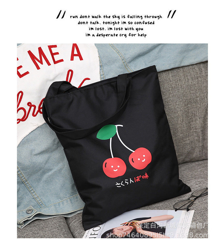 Canvas Bag Female Student Korean Version Large Capacity Simple Shoulder Bag Handbag To Picture Wholesale