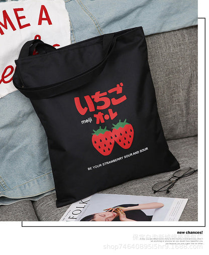 Canvas Bag Female Student Korean Version Large Capacity Simple Shoulder Bag Handbag To Picture Wholesale