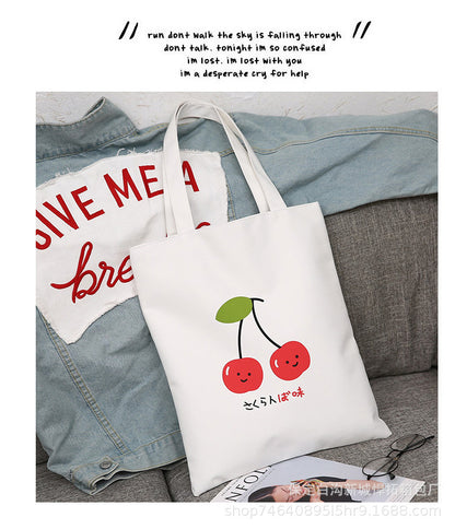 Canvas Bag Female Student Korean Version Large Capacity Simple Shoulder Bag Handbag To Picture Wholesale