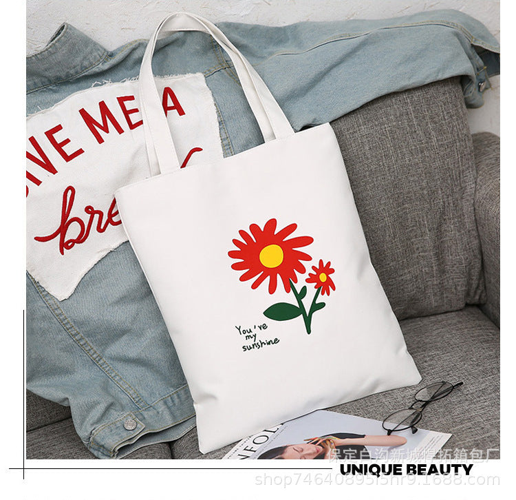 Canvas Bag Female Student Korean Version Large Capacity Simple Shoulder Bag Handbag To Picture Wholesale