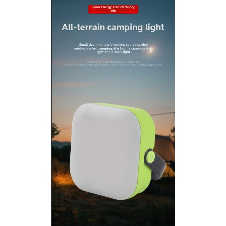 Outdoor Multi-functional Camping Light Emergency Super Bright Long Battery Life Solar Model Hook Tent Light Power Bank