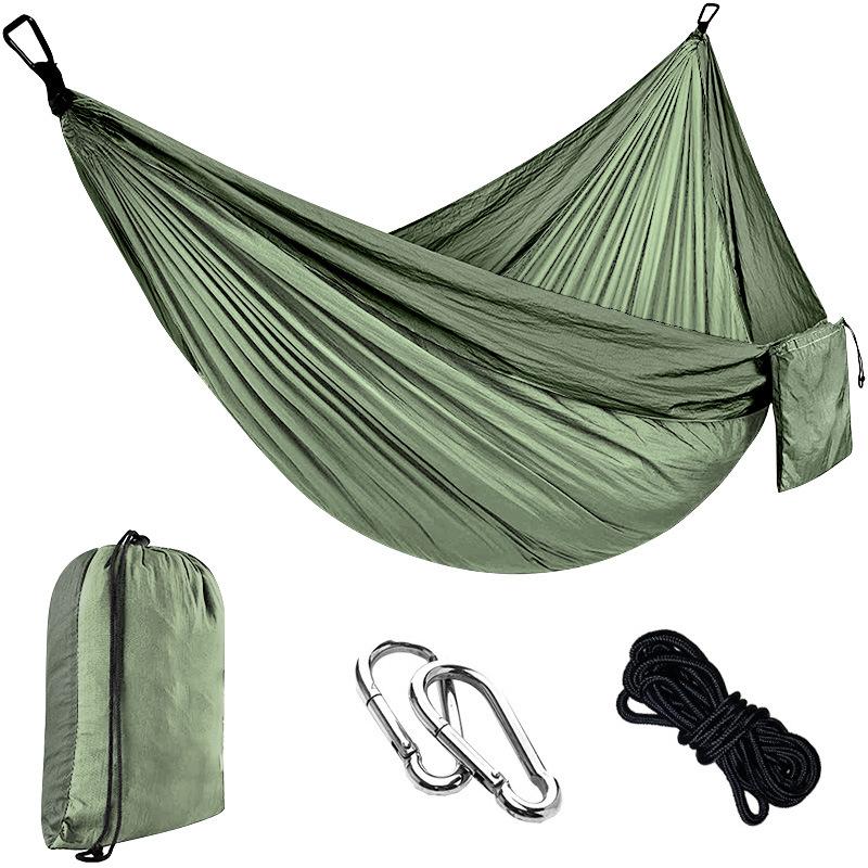 Outdoor Nylon Parachute Cloth Hammock Single Double Camping  (270*140)