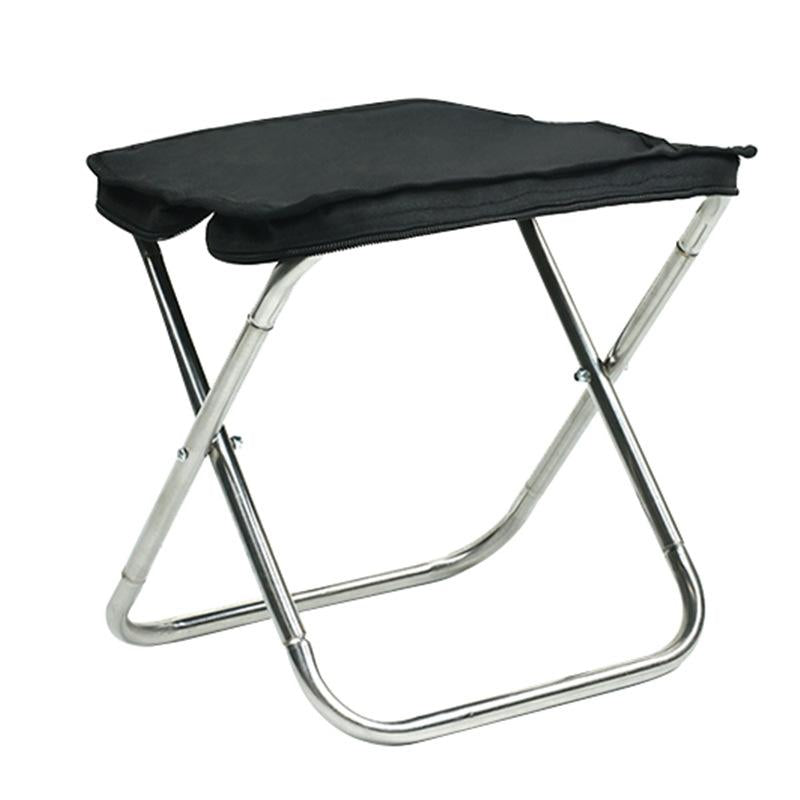 Outdoor Handbag Folding Stool Portable Folding Chair Camping Pencil Bag Stool Stainless Steel Pony Fishing Stool Equipment