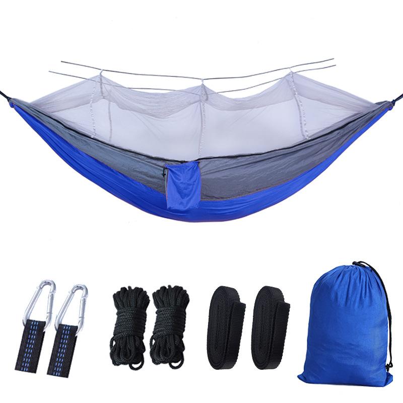 Portable Single Double Mosquito Net Hammock Outdoor Camping with Mosquito Net Hammock Anti-mosquito Camping Mesh Mosquito Net Hammock