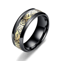 Popular Jewelry, Dragon Pattern Ring, Trendy Versatile Titanium Steel Ring, Wholesale of European and American Fashion Men's Ring
