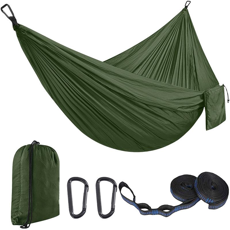 Camping Hiking Hammock Outdoor Nylon Parachute Cloth Hammock (ordinary Version)