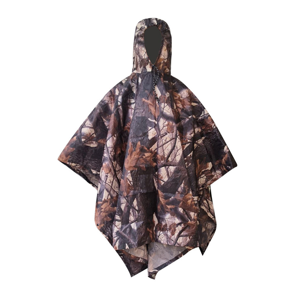 【User-friendly】 3 in 1 Waterproof Long Rain Coat Jacket Hooded Poncho for Outdoor Hiking Travel Fishing Motorcycle Rain Rainwear Suit