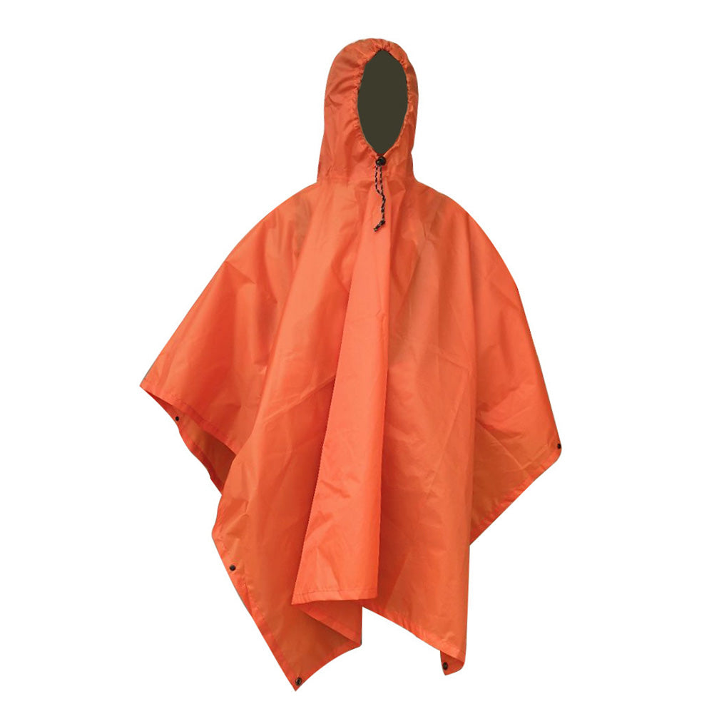 【User-friendly】 3 in 1 Waterproof Long Rain Coat Jacket Hooded Poncho for Outdoor Hiking Travel Fishing Motorcycle Rain Rainwear Suit