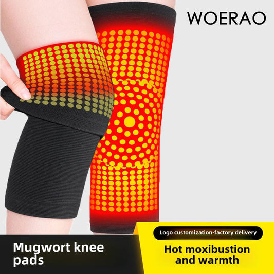 Wormwood Heat Protection Knee Old Cold Leg Paint Joint Warm Leg Protection Knee Protection Female Middle-aged and Elderly Cold Protection Hot Moxibustion Male Winter