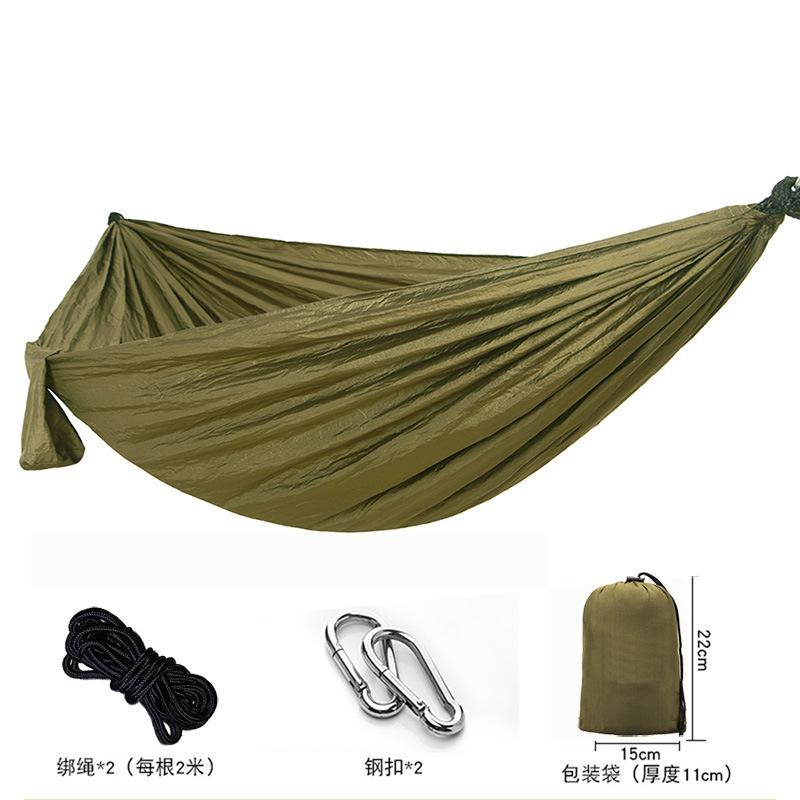 Camping Hiking Hammock Outdoor Nylon Parachute Cloth Hammock (ordinary Version)