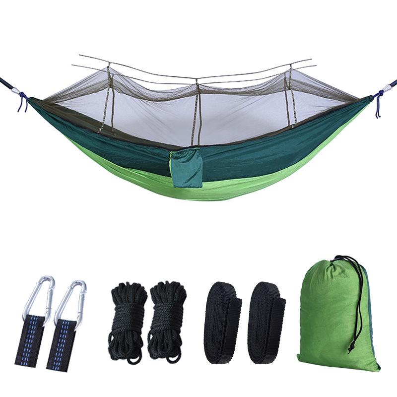 Portable Single Double Mosquito Net Hammock Outdoor Camping with Mosquito Net Hammock Anti-mosquito Camping Mesh Mosquito Net Hammock