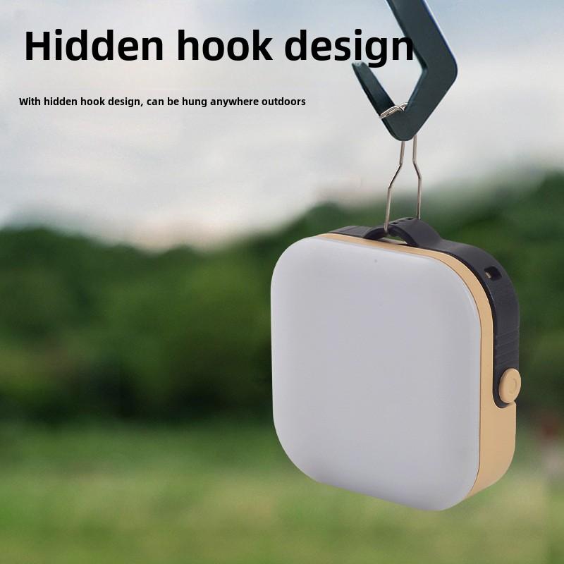 Outdoor Multi-functional Camping Light Emergency Super Bright Long Battery Life Solar Model Hook Tent Light Power Bank