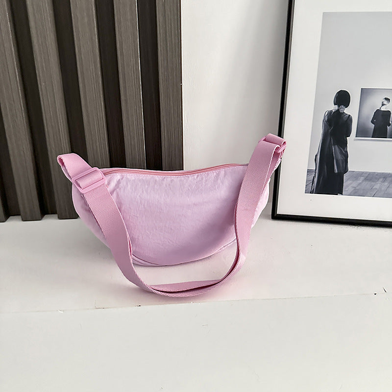 Shoulder Bag Japanese Bag Autumn Women's 2025 New Messenger Bag Versatile Underarm Bag Moon Tooth Bag Fashion Dumpling Bag