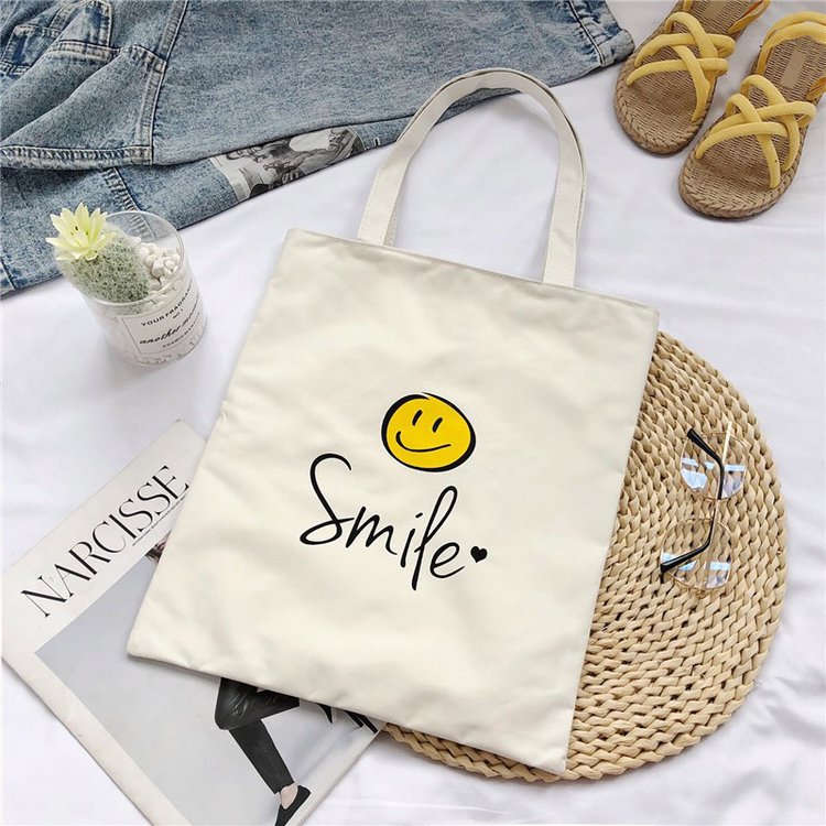Canvas Bag Female Student Korean Version Large Capacity Simple Shoulder Bag Handbag To Picture Wholesale