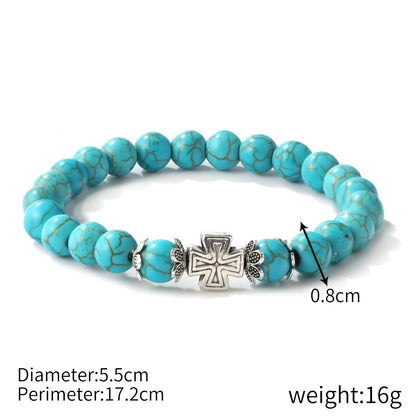 Special Foreign Trade Europe and The United States Popular Beaded Bracelet Women's Set Bohemian Ethnic Style Turquoise Bracelet