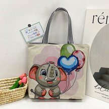 Foreign Trade Ethnic Style Retro Portable Canvas Bag Large Embroidery Shopping Fashion Shoulder Women's Bag New Matai Tote Bag