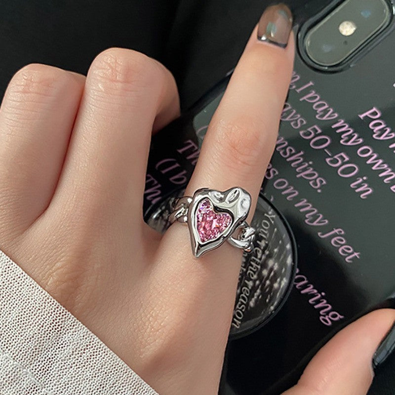 Hot-selling Micro-inlaid Zircon Wrapped Snake Ring Women's Niche Design Sense Fashion Personality Index Finger Ring
