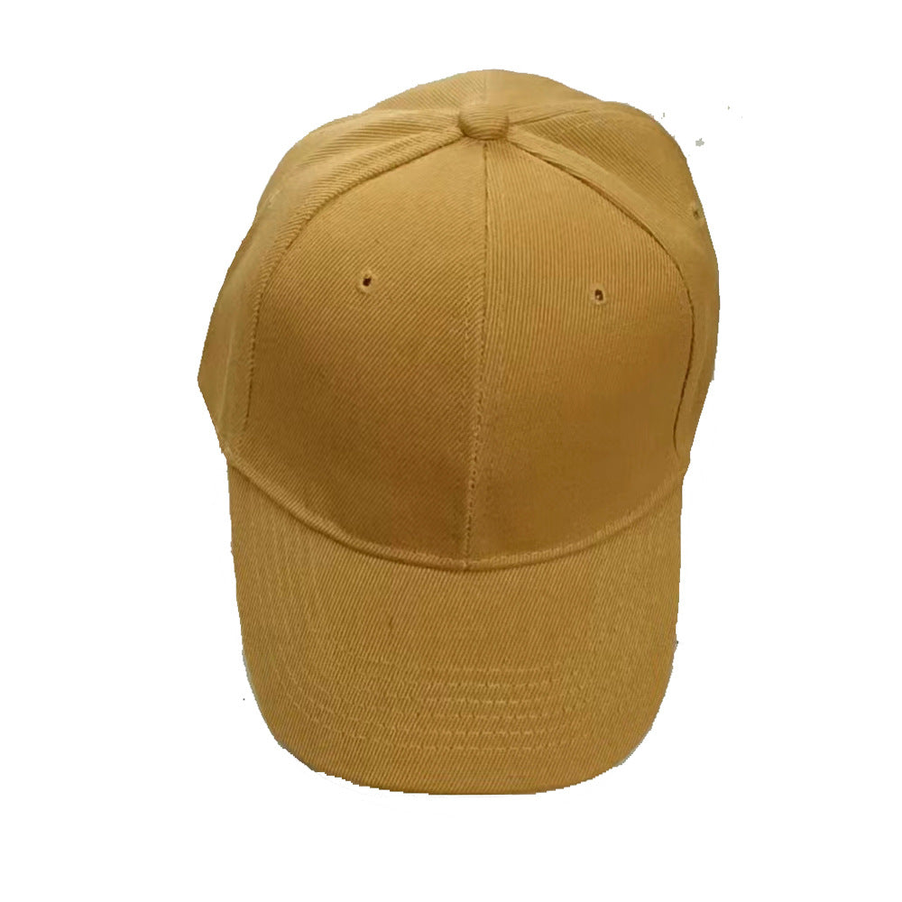 Customized Logo Hat Advertising Promotion Volunteer Cap Female Hair Blue Solid Color Light Board Baseball Cap Men's Wholesale