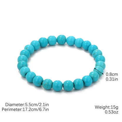 Special Foreign Trade Europe and The United States Popular Beaded Bracelet Women's Set Bohemian Ethnic Style Turquoise Bracelet