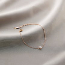 Warm Jian Does Not Fade Cross-border Hot-selling Titanium Steel Bracelet Women's Five-leaf Clover with Diamonds Ins Wind Personality 18K Vacuum Plating