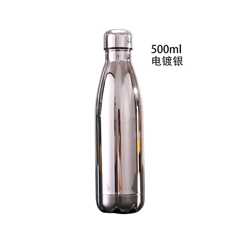 Source Factory Cross-border Exclusive Supply of Amazon 304 Stainless Steel Sports Kettle Gift Cup Coke Bottle Thermos Cup