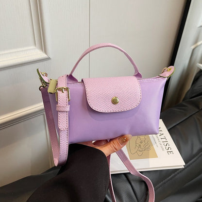 Popular Bag Women 2025 Spring and Summer New High-end Nylon Dumpling Bag Versatile Messenger Canvas Handbag